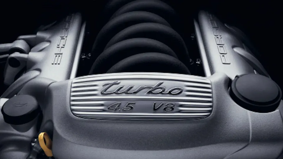 The Cayenne Turbo engine.